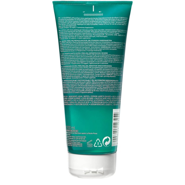 LA ROCHE POSAY EFFACLAR MICRO PEELING GEL 200ML